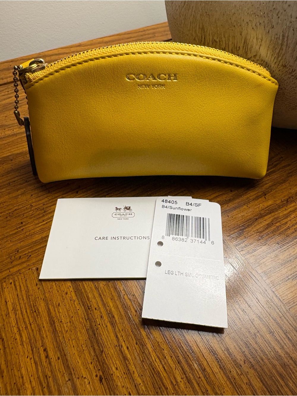 Coach Y2K Legacy Yellow Cosmetic Pouch - Picture 2 of 8